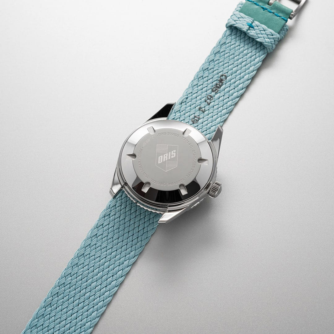 Oris Oris Divers Sixty‑Five 'Cotton Candy' 01 733 7771 4055-07 3 19 02S мужские часы синий циферблат на запястье